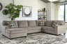 Sam's Furniture - Ashley Furniture - Ballinasloe Sectional - RAF 3-Piece Sectional with Chaise / Smoke - 80703S1