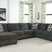 Sam's Furniture - Ashley Furniture - Ballinasloe Sectional - RAF 3-Piece Sectional with Chaise / Smoke - 80703S1