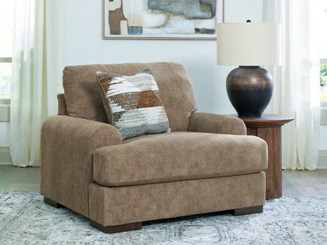 Sam's Furniture - Ashley Furniture - Jayne Park Living Room - Chair and a Half / Pecan - PC8150523