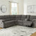 Sam's Furniture - Ashley Furniture - Museum Sectional - 2-Piece Reclining Sectional / Pewter - 81807S1