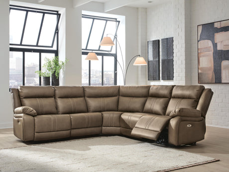 Sam's Furniture - Ashley Furniture - Max-Momentum Sectional - 5-Piece Power Reclining Sectional / Biscotti - PC82305S4