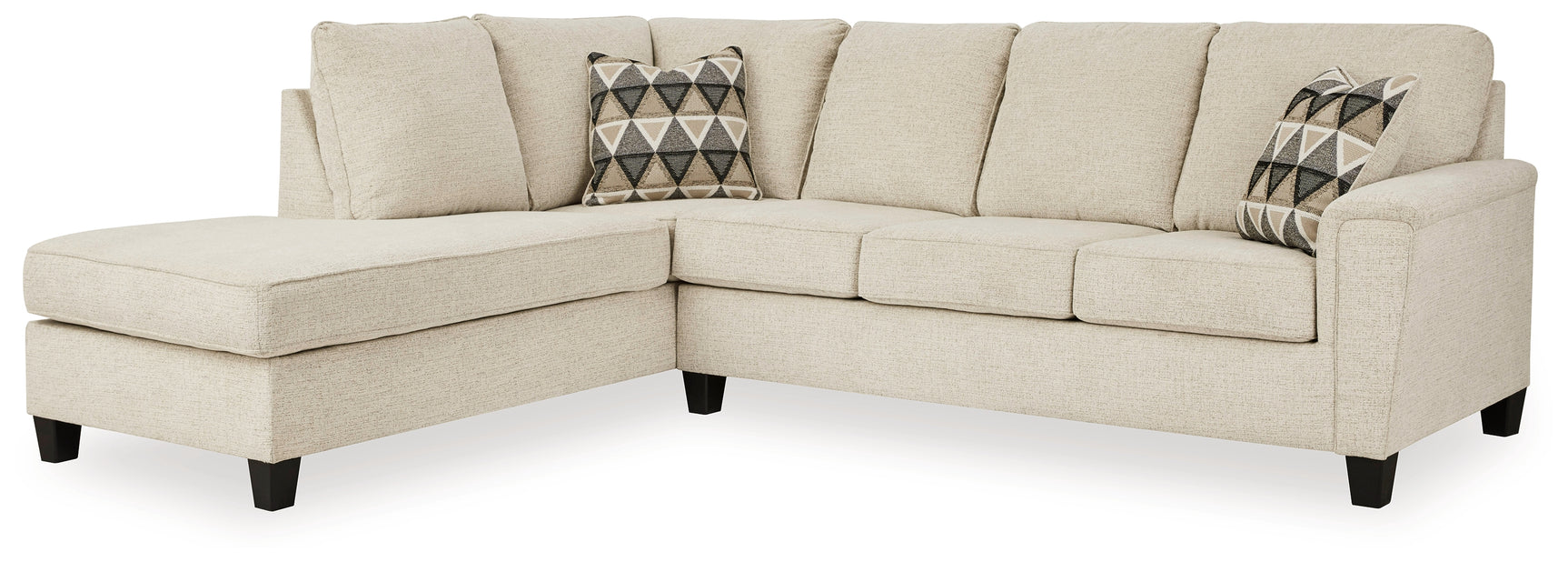 Sam's Furniture - Ashley Furniture - Abinger Sectional - RAF 2-Piece Sleeper Sectional with Chaise / Natural - 83904S3
