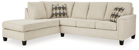 Sam's Furniture - Ashley Furniture - Abinger Sectional - RAF 2-Piece Sleeper Sectional with Chaise / Natural - 83904S3