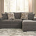 Sam's Furniture - Ashley Furniture - Larson Levee Sectional - RAF 2-Piece Sectional Sofa Chaise - PC86205S3