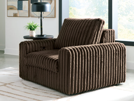 Sam's Furniture - Ashley Furniture - HamlinBay Living Room - Power Gliding Chaise / Chocolate - PC8680415P