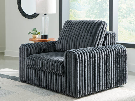 Sam's Furniture - Ashley Furniture - HamlinBay Living Room - Power Gliding Chaise / Gunmetal - PC8680515P