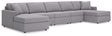 Sam's Furniture - Ashley Furniture - Modmax 5-Piece Double Chaise Sectional - 5-Piece Double Chaise Sectional - 92104S125