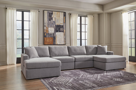 Sam's Furniture - Ashley Furniture - Modmax Sectional - RAF 4-Piece Sectional with Chaise / Granite - 92104S19