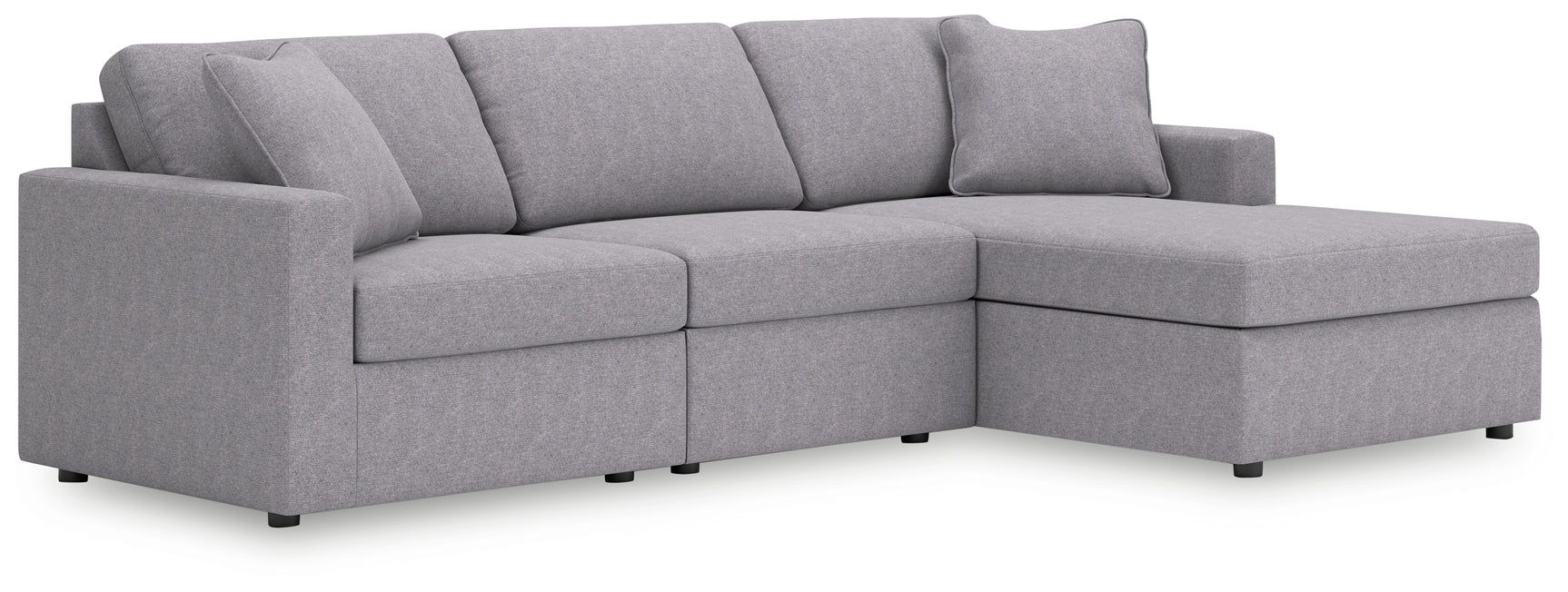 Sam's Furniture - Ashley Furniture - Modmax Sectional - RAF 3-Piece Sectional with Chaise / Granite - 92104S18