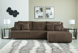 Sam's Furniture - Ashley Furniture - Top Tier Sectional - 3-Piece Sectional Sofa Chaise / Chocolate - 92705S6