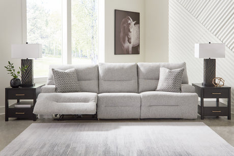 Sam's Furniture - Ashley Furniture - Acklen Place Sectional - 3-Piece Power Reclining Sectional Sofa / Pewter - 93605S18