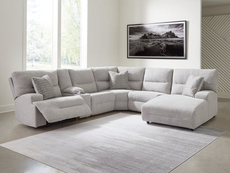Sam's Furniture - Ashley Furniture - Acklen Place Sectional - 2-Piece Power Reclining Sectional / Navy - 93607S16