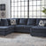 Sam's Furniture - Ashley Furniture - Albar Place Sectional - RAF 2-Piece Sectional / Cobalt - 95302S2