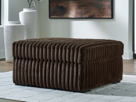 Sam's Furniture - Ashley Furniture - Midnight-Madness Living Room - Oversized Accent Ottoman / Chocolate - 9810408