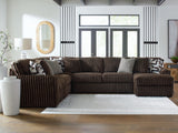 Sam's Furniture - Ashley Furniture - Midnight-Madness Sectional - LAF 4-Piece Sectional with Chaise / Chocolate - 98104S3
