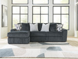 Sam's Furniture - Ashley Furniture - Midnight-Madness Sectional - RAF 2-Piece Sectional Sofa Chaise / Gunmetal - 98105S4