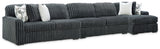 Midnight-Madness 3-Piece Sectional with Chaise