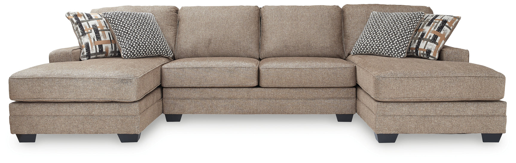 Sam's Furniture - Ashley Furniture - Cannonbrook Sectional - RAF 3-Piece Sectional with Chaise / Nutmeg - 98201S3
