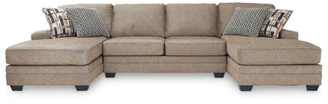 Sam's Furniture - Ashley Furniture - Cannonbrook Sectional - RAF 3-Piece Sectional with Chaise / Nutmeg - 98201S3
