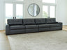Sam's Furniture - Ashley Furniture - Brindley Pier Sectional - RAF 4-Piece Sectional / Fog - 99503S4