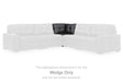 Sam's Furniture - Ashley Furniture - Brindley Pier Sectional - RAF 3-Piece Sectional Sofa / Fog - 99503S2
