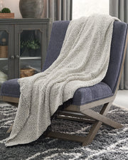 Sam's Furniture - Ashley Furniture - Leonita Throw - Throw / Black/White - A1000769T