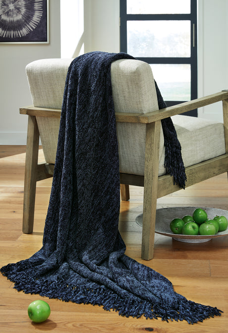 Sam's Furniture - Ashley Furniture - Tamish Throw (Set of 3) - Throw (3/CS) / Blue - A1001022