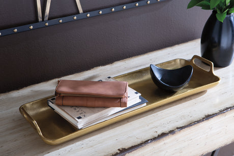 Sam's Furniture - Ashley Furniture - Posy Tray - Tray / Gold Finish - A2000136