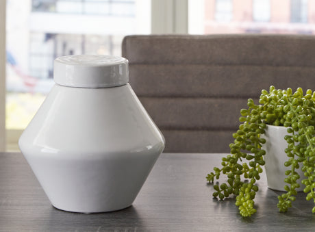 Sam's Furniture - Ashley Furniture - Domina Jar (Set of 2) - Jar (2/CS) / White - A2000485