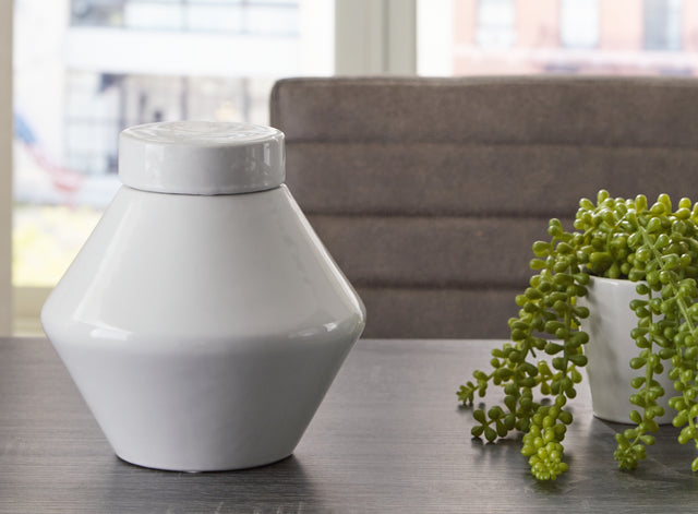 Sam's Furniture - Ashley Furniture - Domina Jar (Set of 2) - Jar (2/CS) / White - A2000485