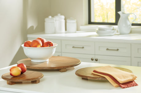 Sam's Furniture - Ashley Furniture - Kaidler Tray Set (Set of 3) - Tray Set (3/CN) / Brown - A2000614