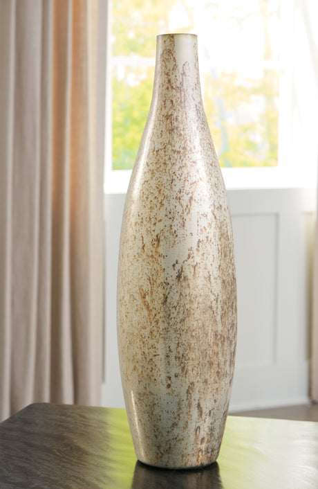 Sam's Furniture - Ashley Furniture - Plawite Vase - Vase / Antique Silver Finish - A2000640
