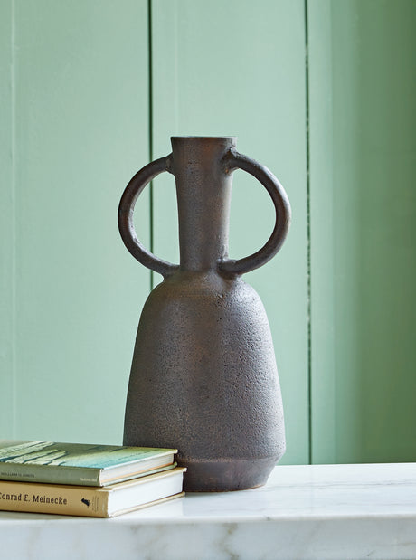 Sam's Furniture - Ashley Furniture - Aadeen Vase - Vase / Distressed Brown - A2000674