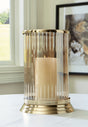 Sam's Furniture - Ashley Furniture - Aavinson Candle Holder - Candle Holder / Amber/Gold Finish - A2000687