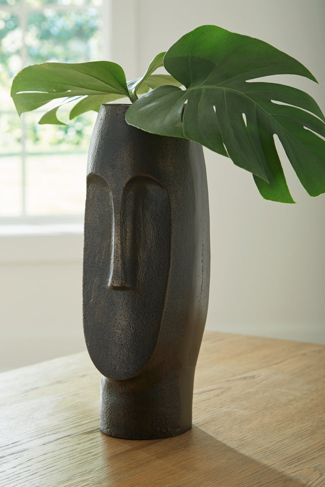 Sam's Furniture - Ashley Furniture - Elanman Vase - Vase / Antique Bronze - A2000693