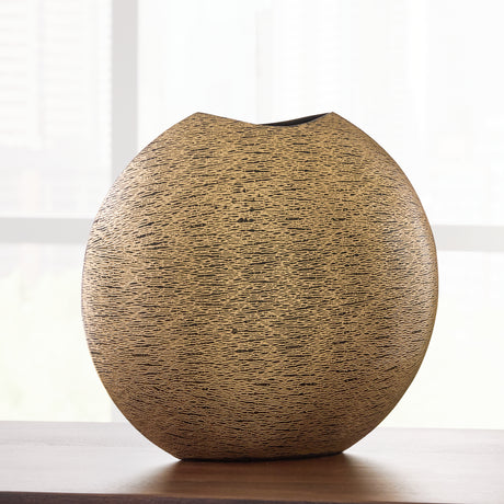 Sam's Furniture - Ashley Furniture - Iansboro Vase - Vase / Antique Gold Finish - A2000696