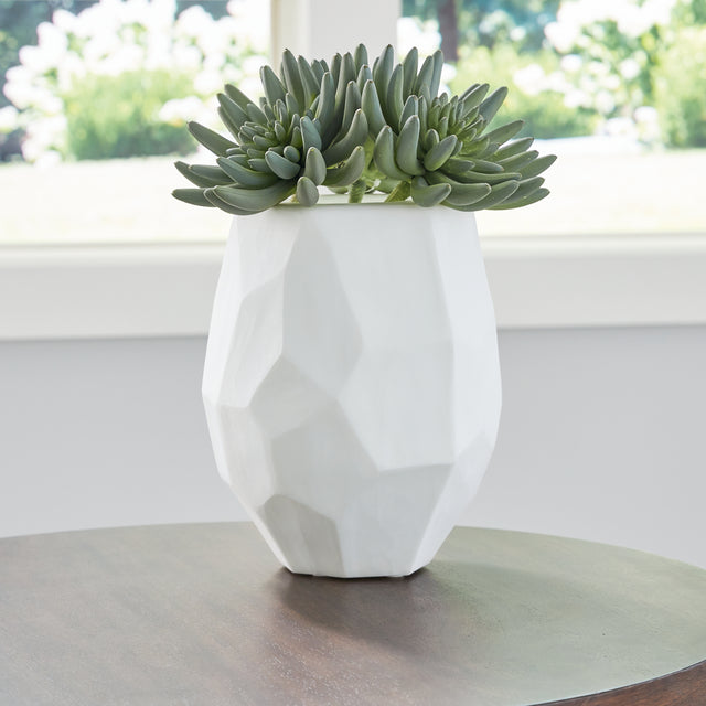 Sam's Furniture - Ashley Furniture - Karenton Vase - Vase / White - A2000721