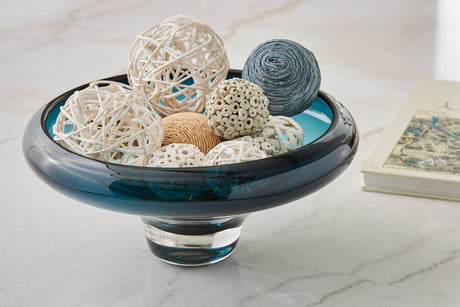 Sam's Furniture - Ashley Furniture - Vallborough Bowl - Bowl / Teal Blue - A2900017