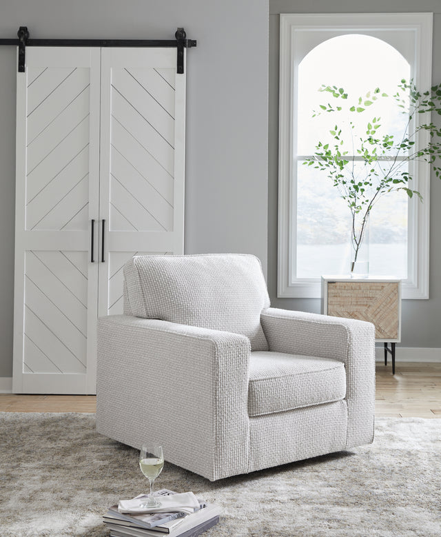 Sam's Furniture - Ashley Furniture - Olwenburg Swivel Accent Chair - Swivel Accent Chair / Denim - A3000652