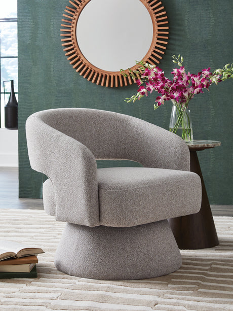 Sam's Furniture - Ashley Furniture - Nashkins Swivel Accent Chair - Swivel Accent Chair / Pebble - A3000757