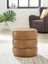 Sam's Furniture - Ashley Furniture - Ummi Living Room - Swivel Accent Ottoman / Caramel - A3000791