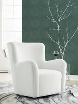 Sam's Furniture - Ashley Furniture - Rowenburg Swivel Glider Accent Chair - Swivel Glider Accent Chair / Cream - A3000797