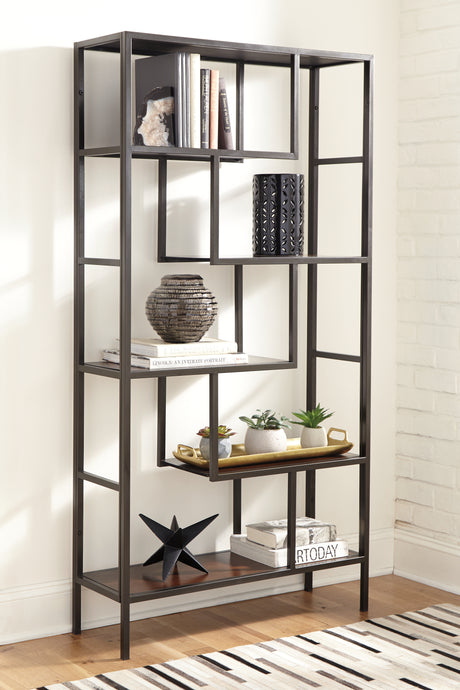Sam's Furniture - Ashley Furniture - Frankwell Bookcase - Bookcase / Brown/Black - A4000021