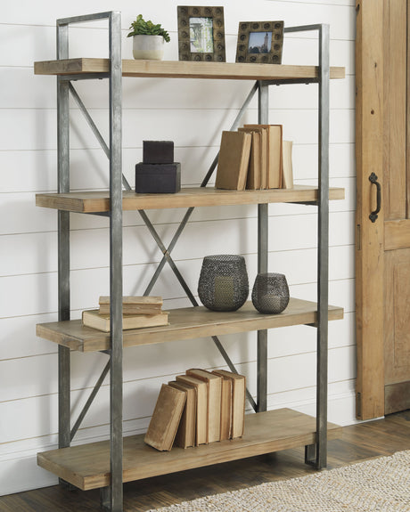 Sam's Furniture - Ashley Furniture - Forestmin Bookcase - Bookcase / Brown/Black - A4000045