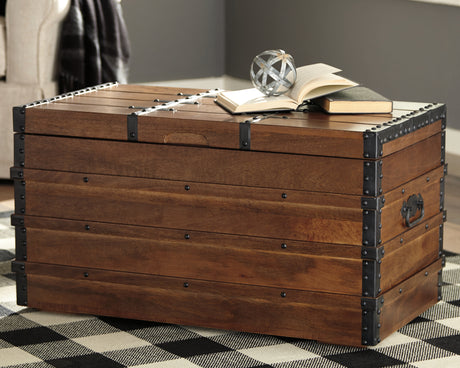 Sam's Furniture - Ashley Furniture - Kettleby Storage Trunk - Storage Trunk / Brown - A4000096