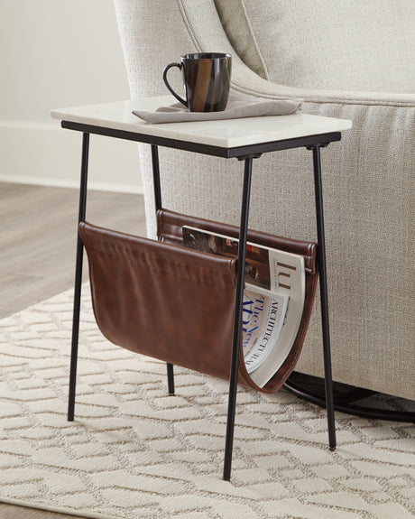 Sam's Furniture - Ashley Furniture - Etanbury Accent Table - Accent Table / Brown/Black/White - A4000254