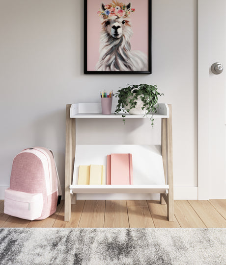 Sam's Furniture - Ashley Furniture - Blariden Bookcase - Small Bookcase / White/Tan - A4000361