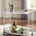Sam's Furniture - Ashley Furniture - Chaseton Bar Cart - Bar Cart / Clear/Silver Finish - A4000501