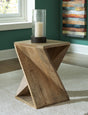 Sam's Furniture - Ashley Furniture - Zalemont Accent Table - Accent Table / Distressed Brown - A4000510