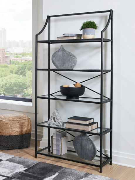 Sam's Furniture - Ashley Furniture - Dakerwell Bookcase - Bookcase / Antique Black - A4000557
